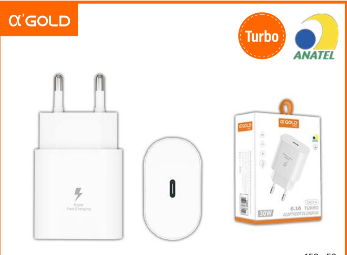 FONTE TURBO 30W 6.1A CA 37-4  BRANCA GOLD