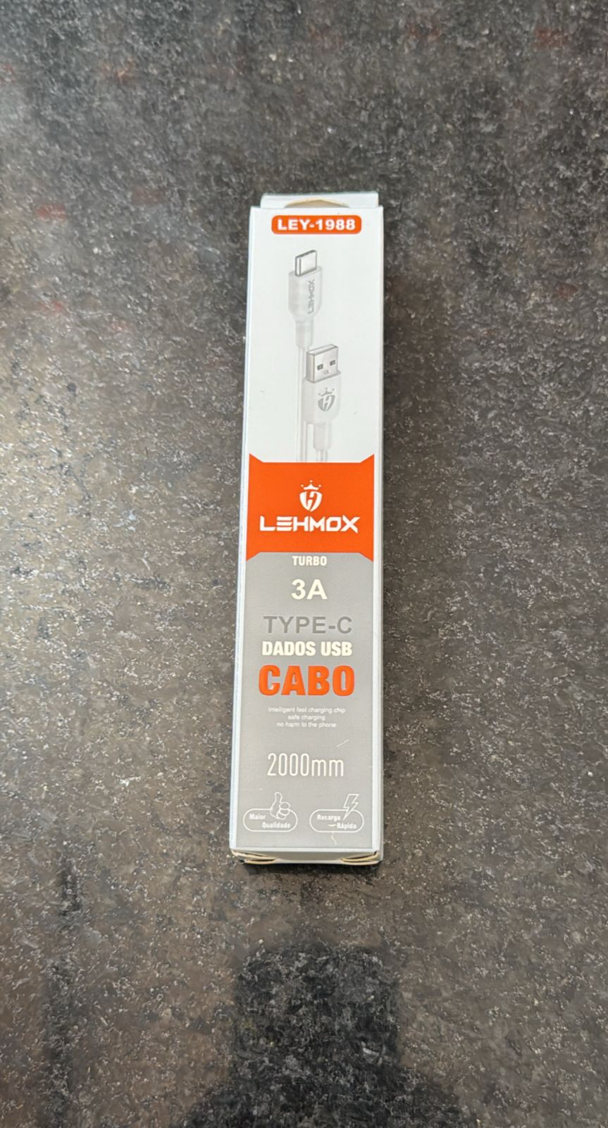 CABO USB/TIPO C TURBO 3A  LEHMOX 2M LEY-1988