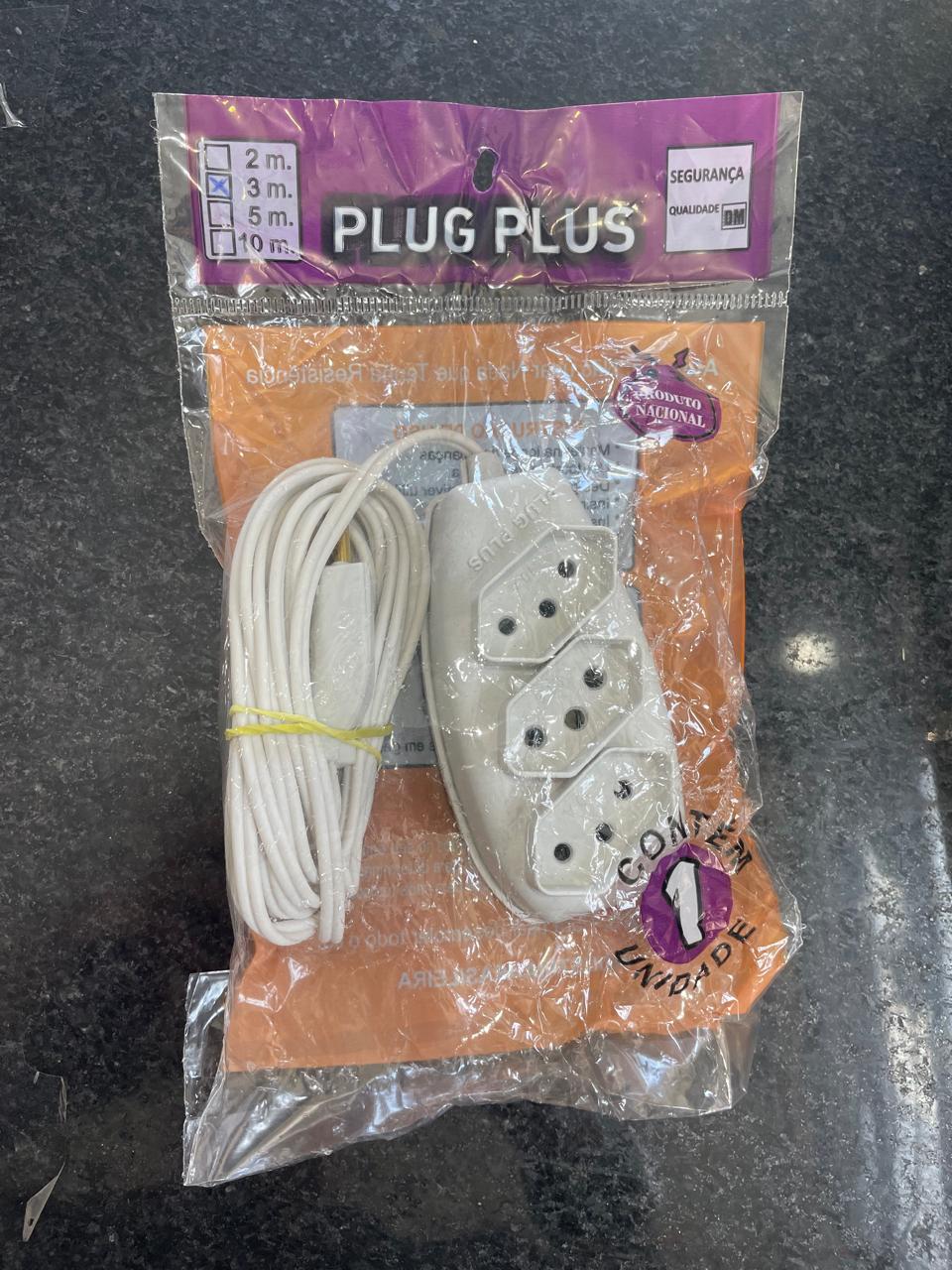 EXTENSÃO BRANCA 10V/20V  3M