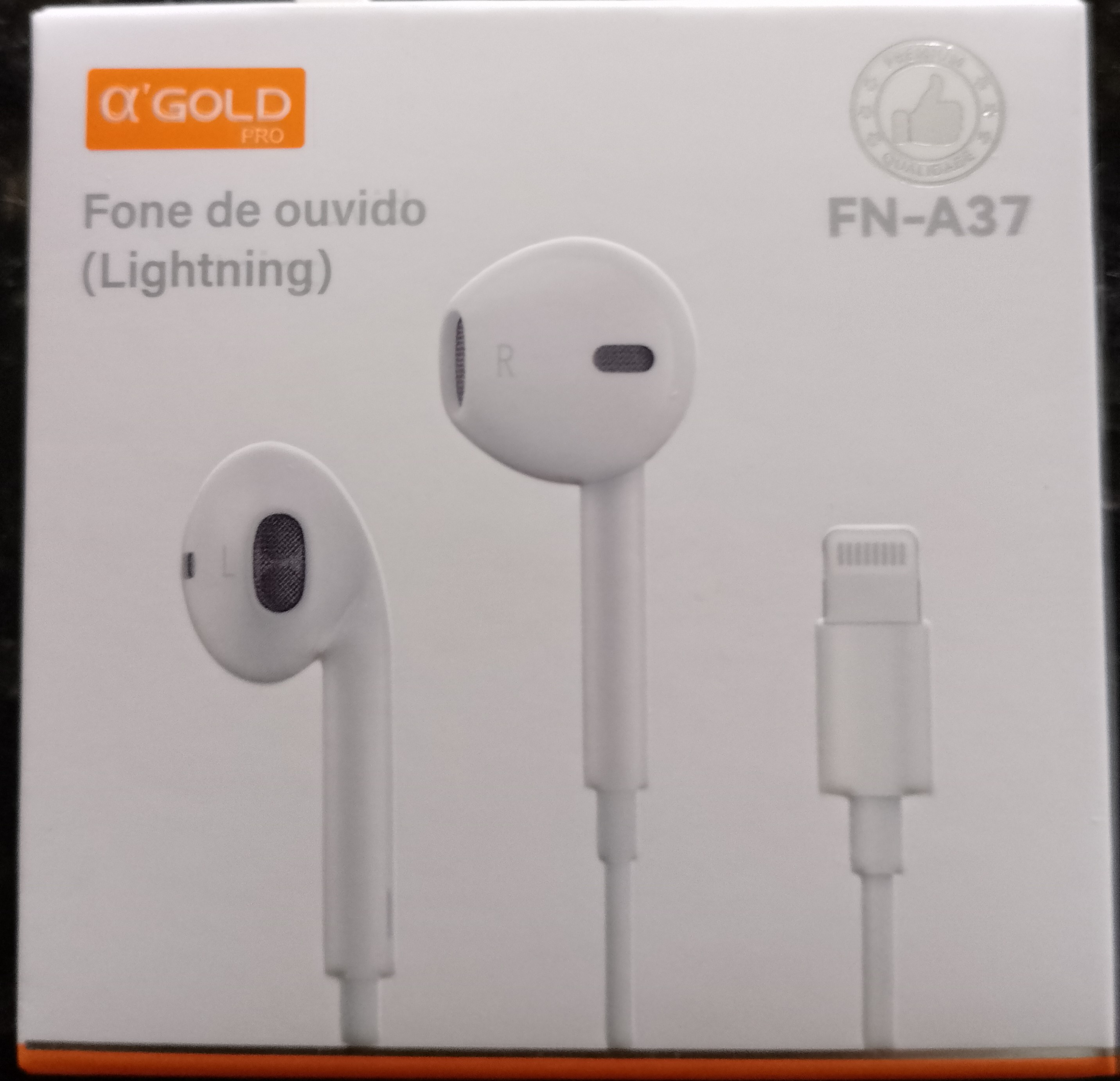 FONE DE OUVIDO EARPODS TPO C 16 PRO BR OL GOLD FN-A71